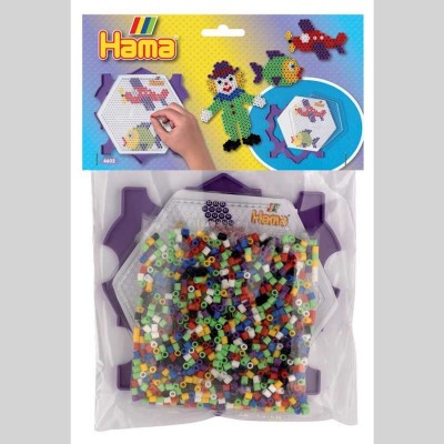 1000 perles et multi cadre hexag  multicolore Jbm    082227